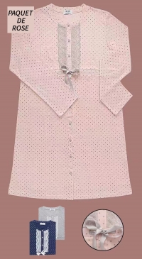 Chemises de nuit coton ROSE
