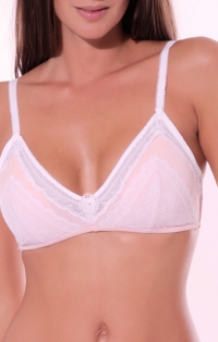 Soutien gorge sans armatures rose à compléter avec string ou boxer assorti