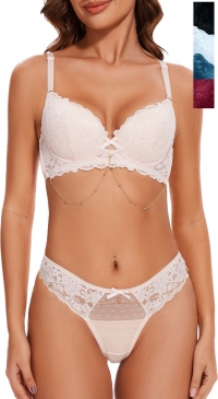 Ensemble soutien gorge bonnet B et string